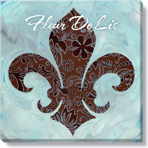 FLEUR-DE-LIS GICLEE WALL ART