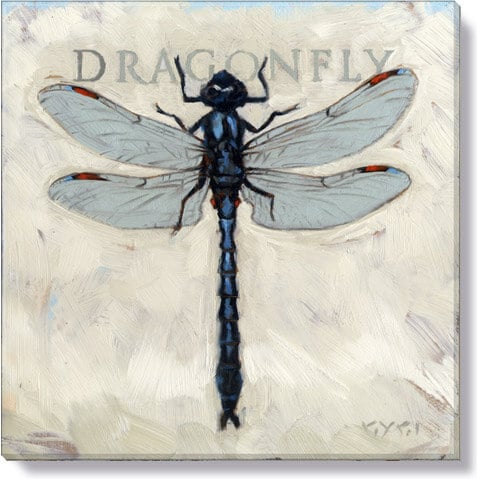 BLUE DRAGONFLY GICLEE WALL ART