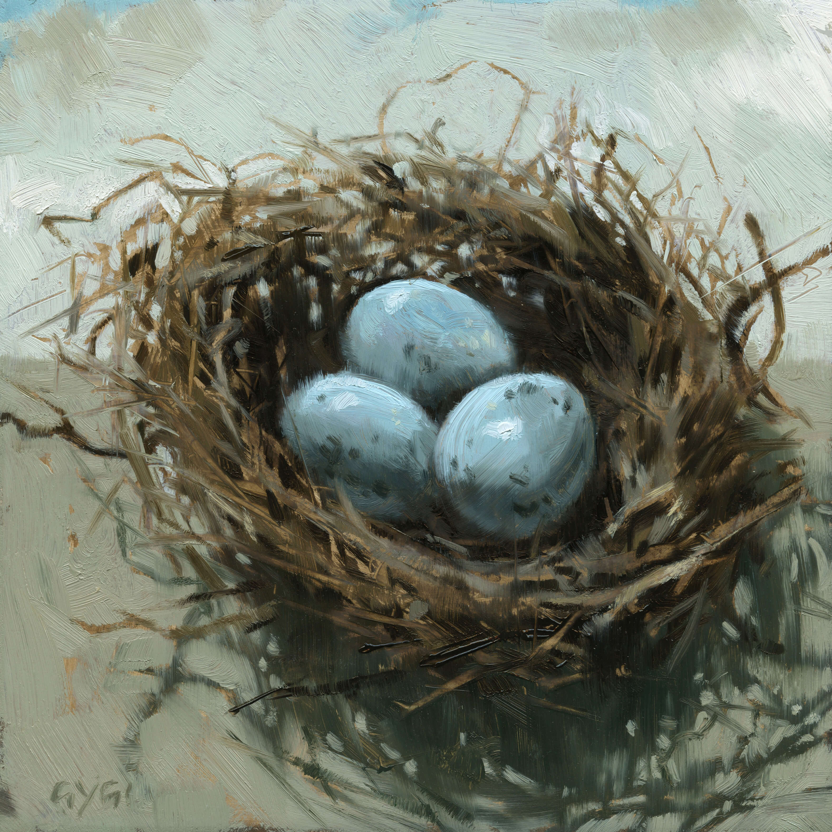 ROBIN'S EGGS GICLEE ARTWORK