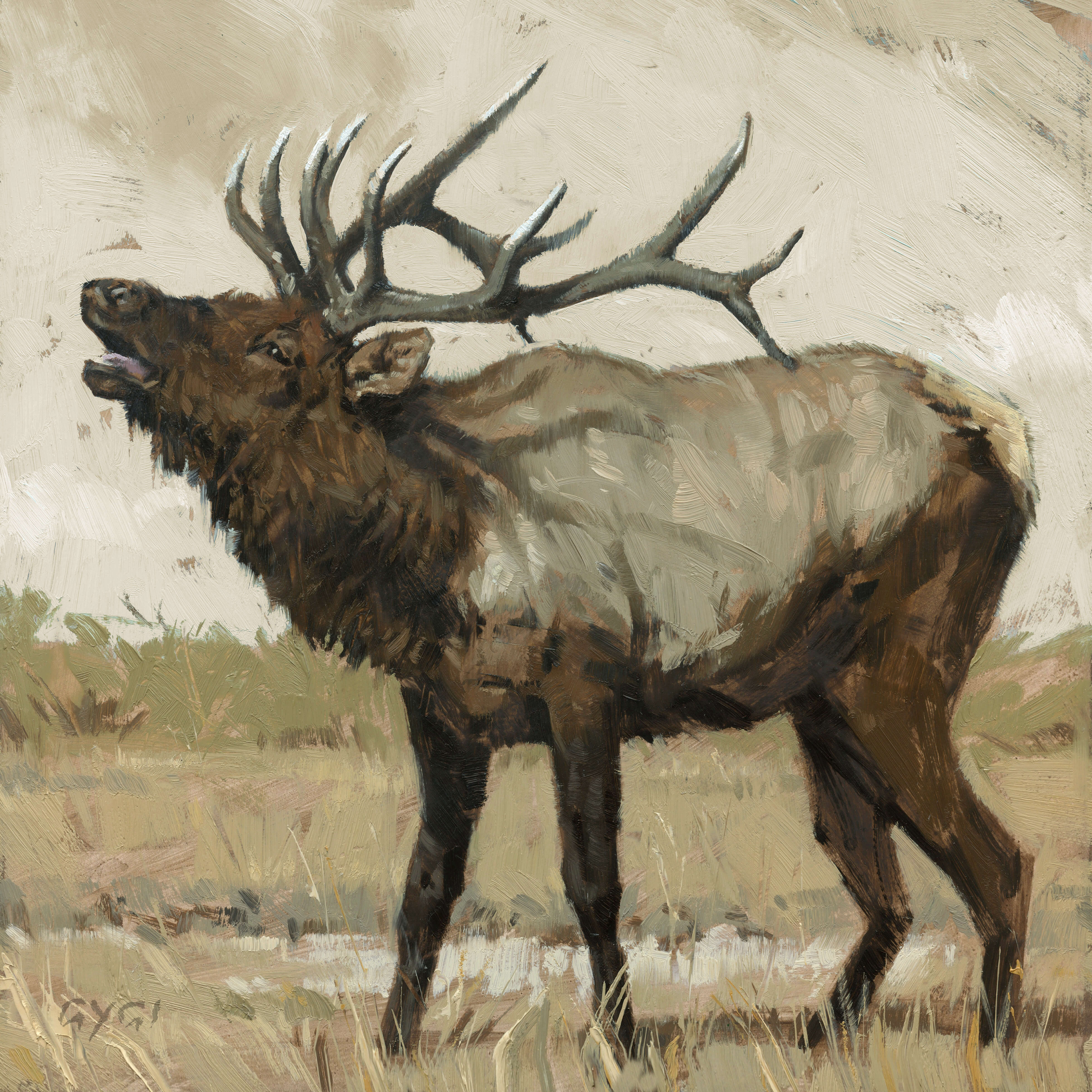 MAJESTIC ELK GICLEE ARTWORK