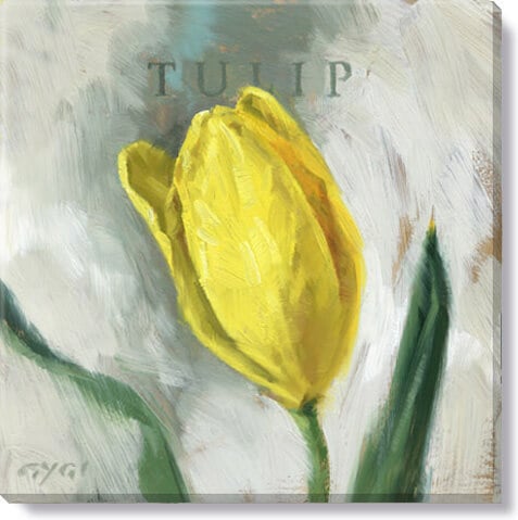 YELLOW TULIP GICLEE WALL ART