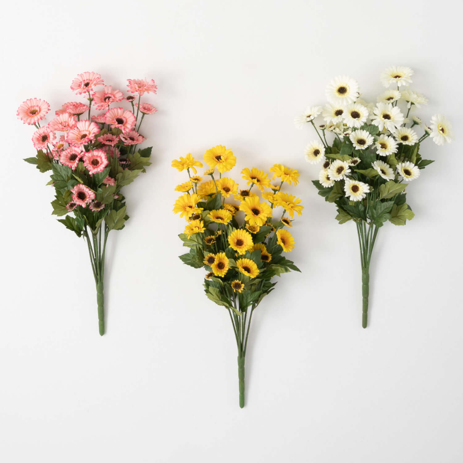 BRIGHT COLORED DAISY BUSH SET