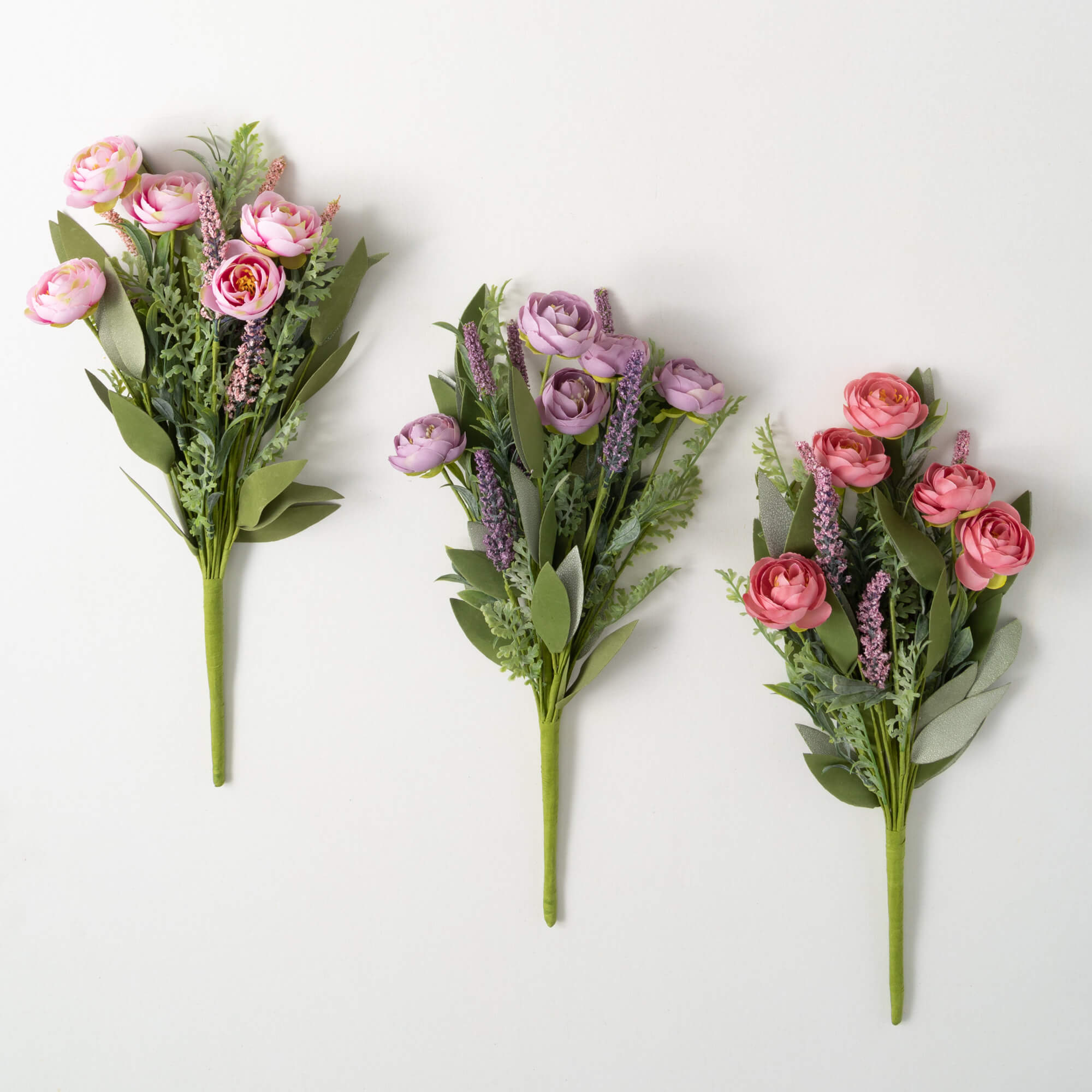 RANUNCULUS HEATHER BUSH SET 3