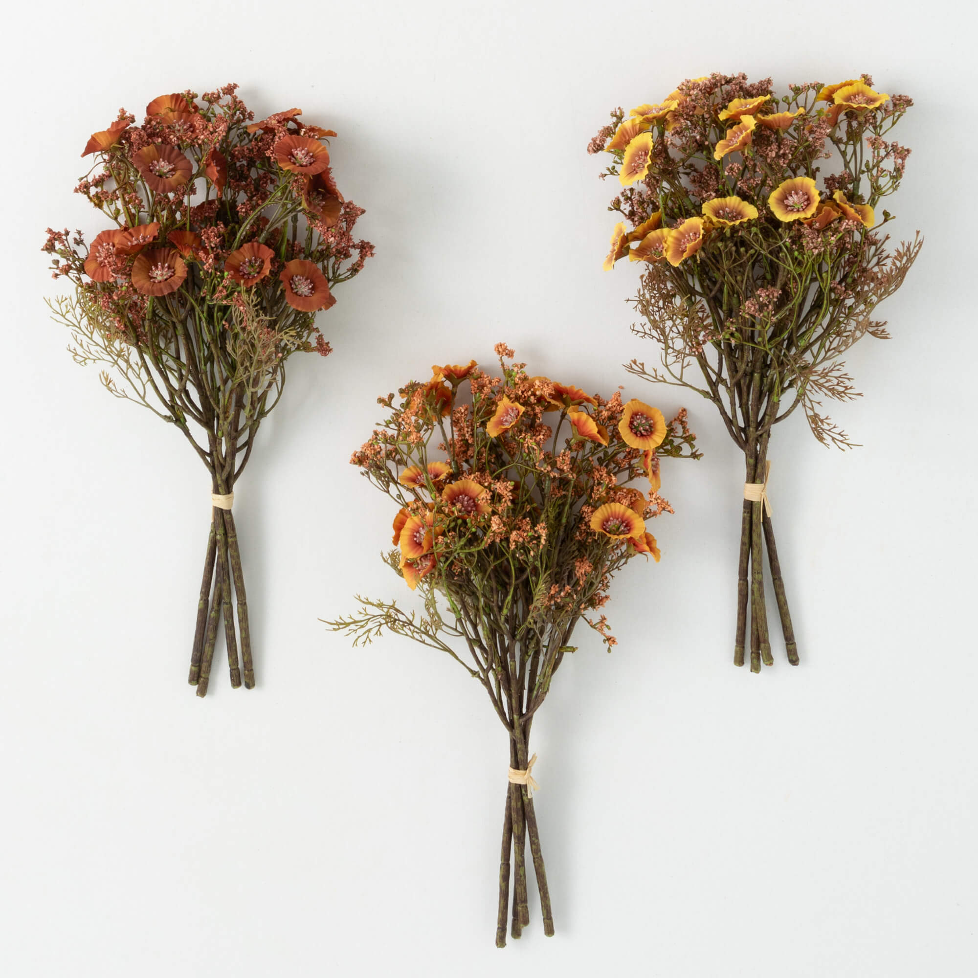 FALL FLOWER BUSH TRIO