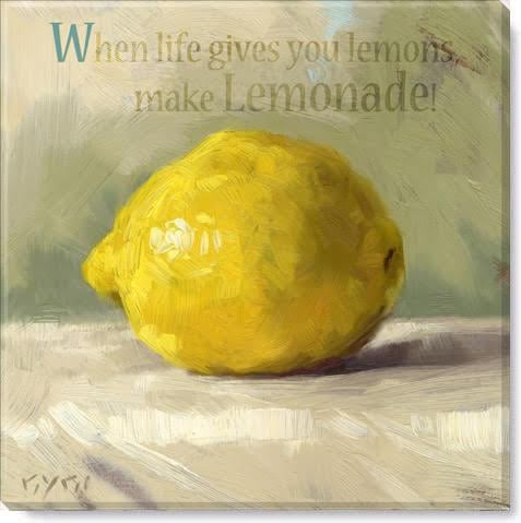 INSPIRATIONAL LEMON GICLEE ART