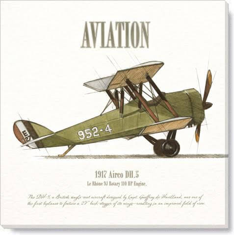 AIRCO DH.5 GICLEE WALL ART