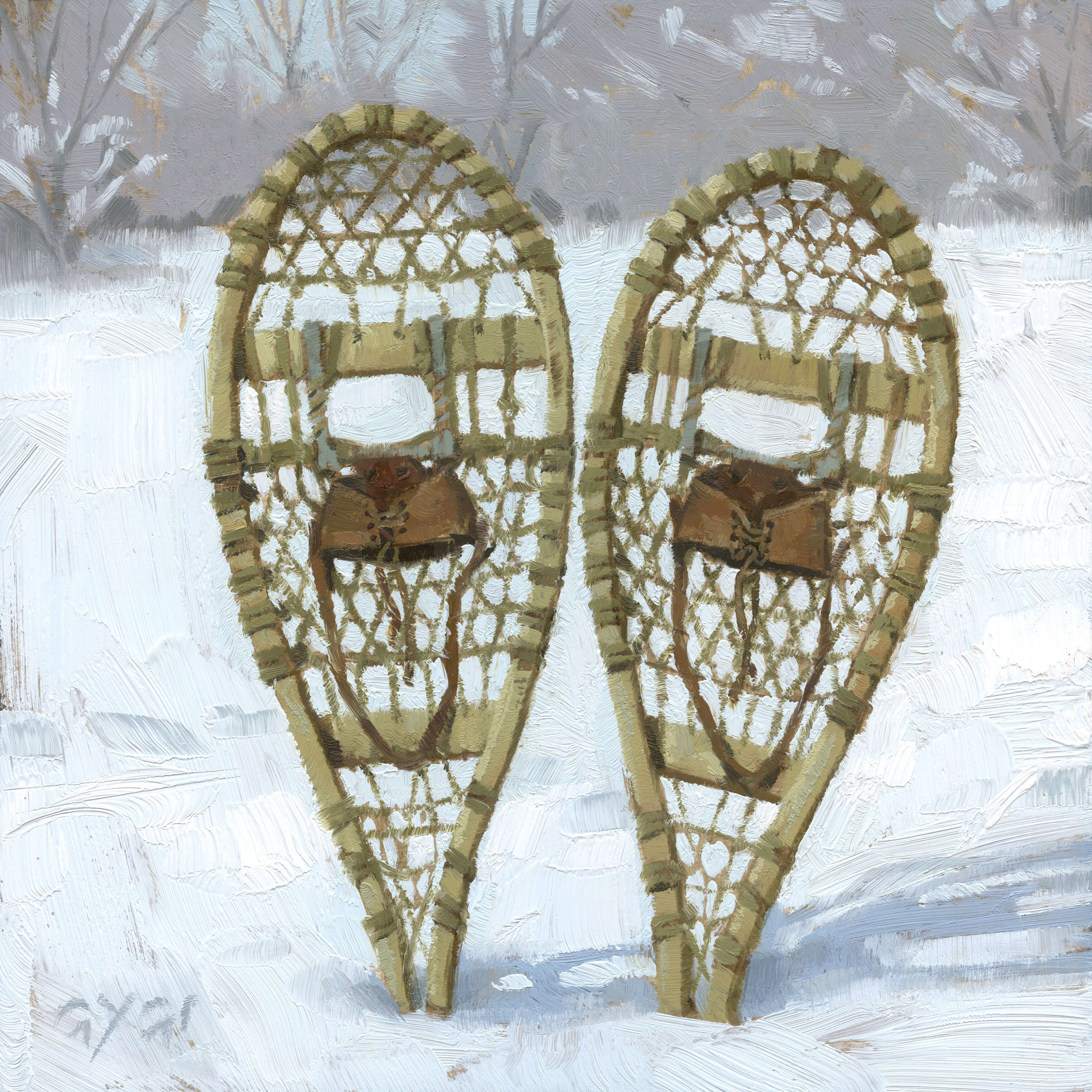 SNOWSHOES GICLEE ARTWORK