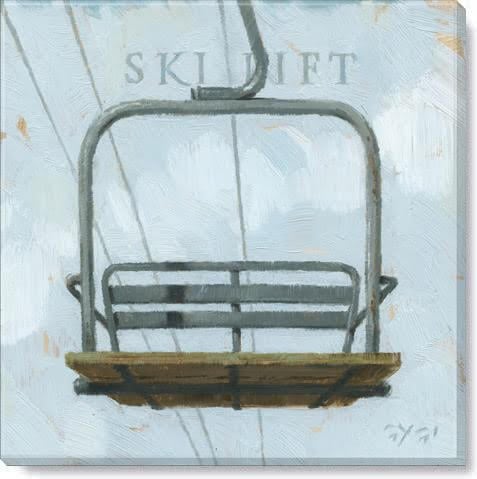 SKI LIFT GICLEE WALL ART