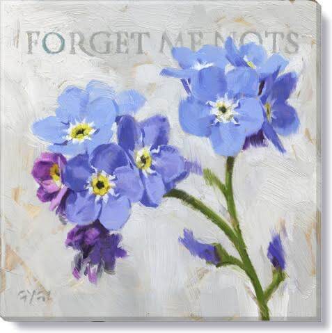 FORGET ME NOTS GICLEE WALL ART