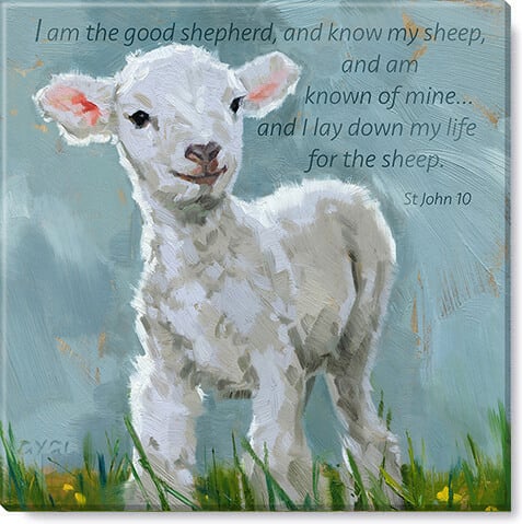 INSPIRATIONAL LAMB GICLEE WALL