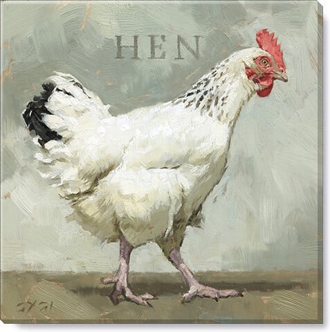 PASTURE HEN GICLEE WALL ART