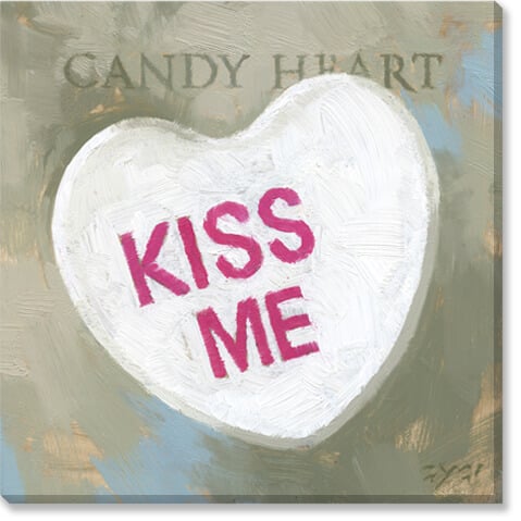 CANDY HEART (WHITE) GICLEE ART