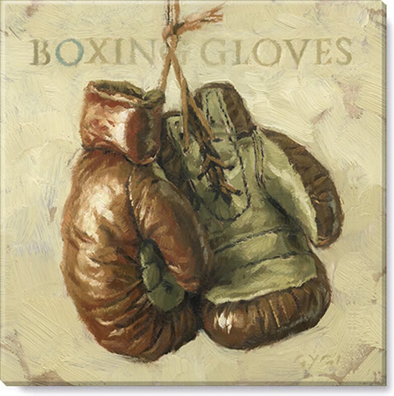 BOXING GLOVES GICLEE WALL ART