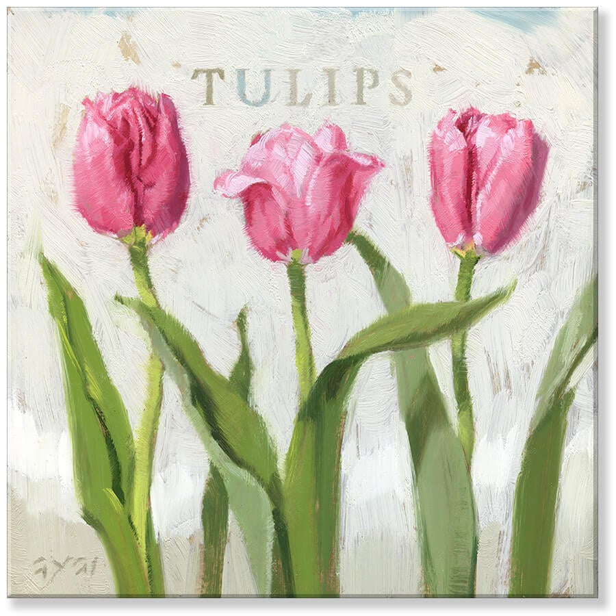 TULIP TRIO GICLEE WALL ART