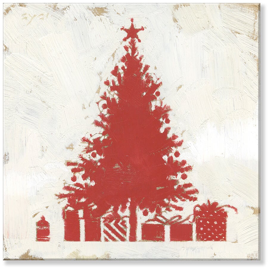 CHRISTMAS TREE SILHOUETTE ART