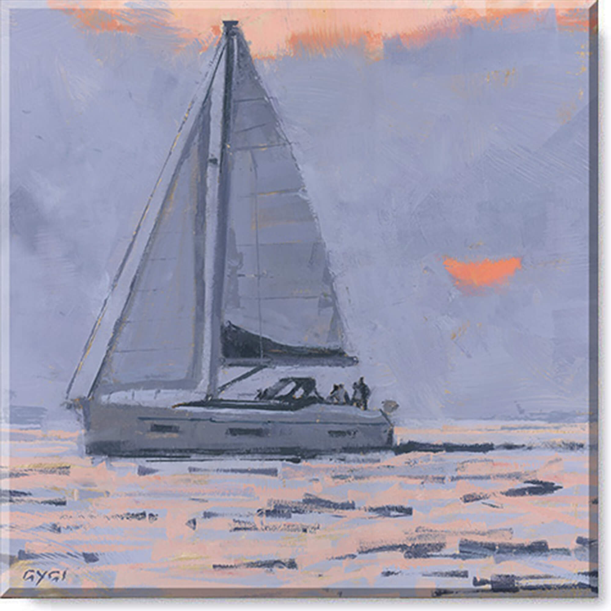 SAILBOAT SUN GICLEE ARTWORK