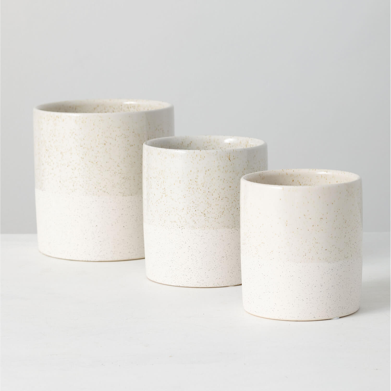 SPECKLED PLANTER SET OF 3