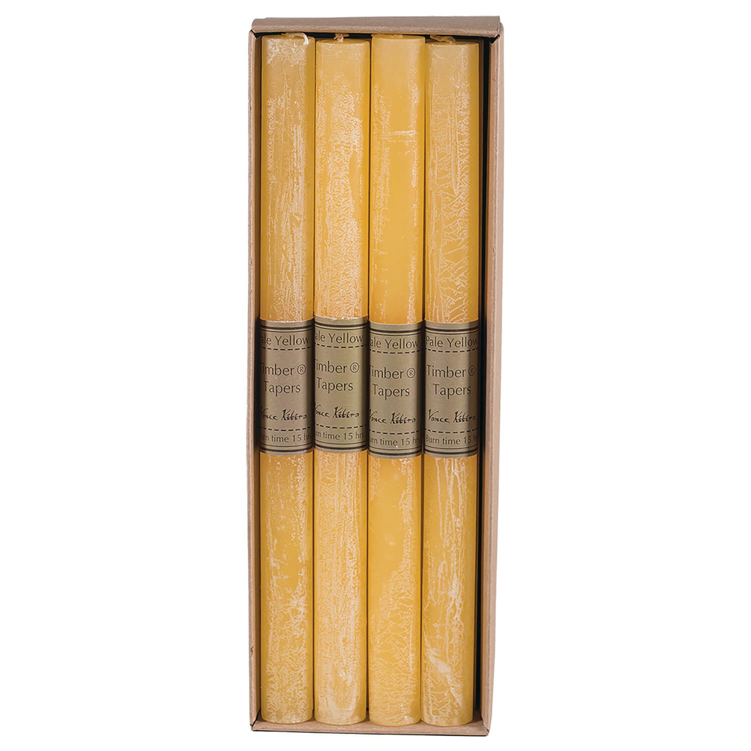 PALE YELLOW TAPER BOX OF 12