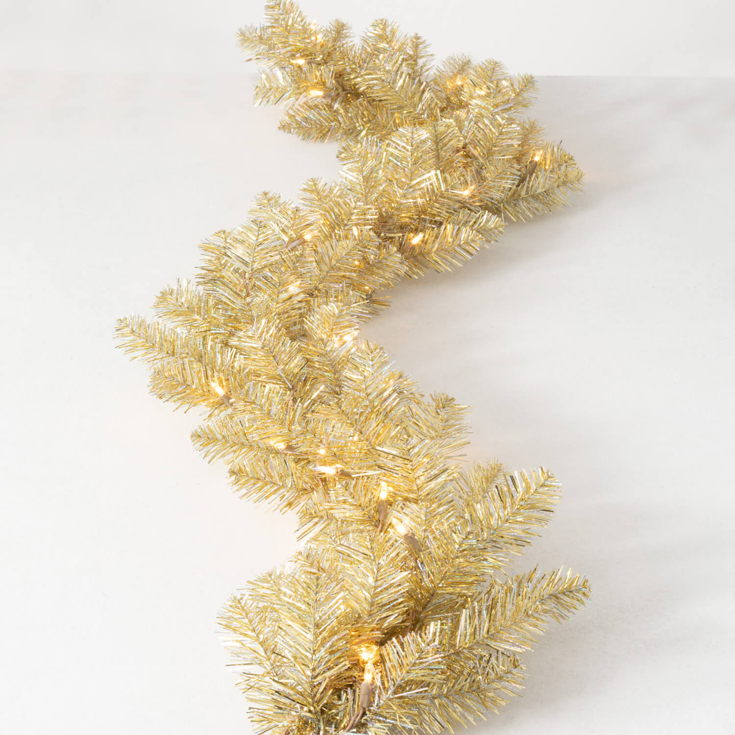 Wholesale Champagne/Lights Garland, Pine Gold Garlands | Sullivans