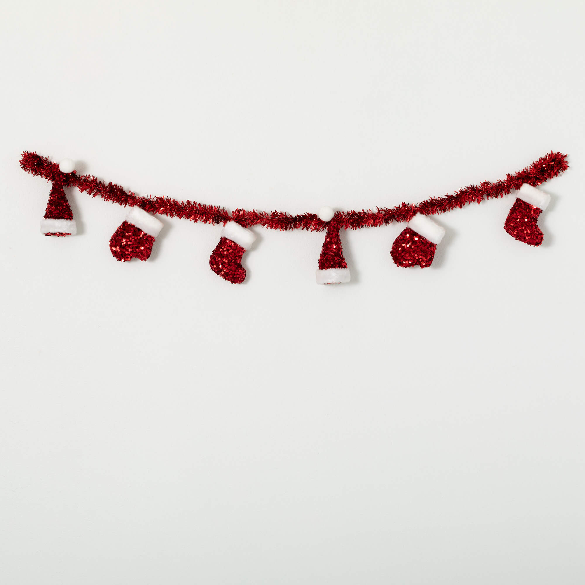 RED CHRISTMAS ICON GARLAND