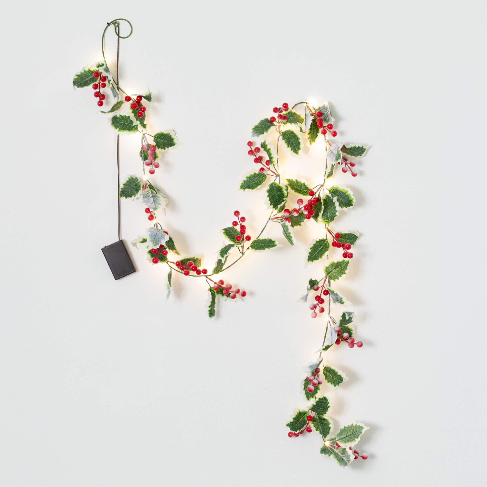 LED HOLLY BERRY GARLAND