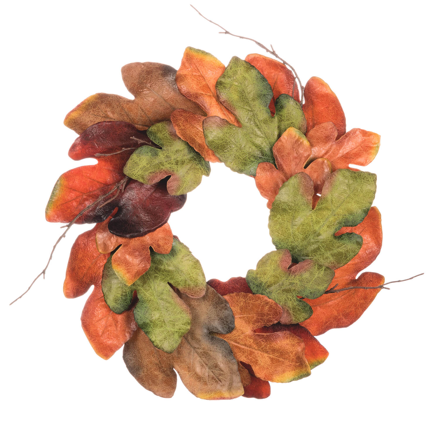 Wholesale Large Leaf Wreath, Collections Mixed-colors Wreaths 