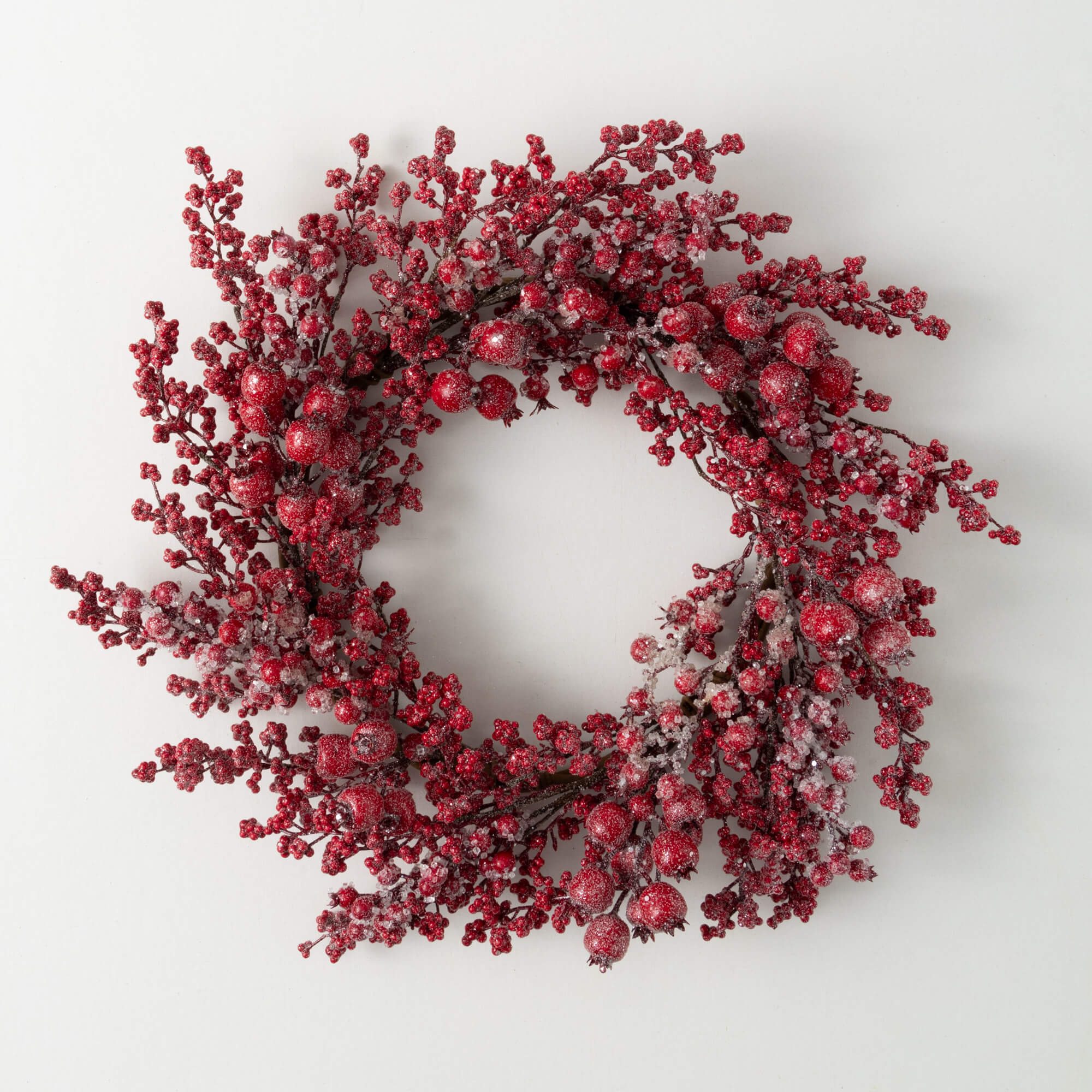 FROSTED RED BERRY WREATH