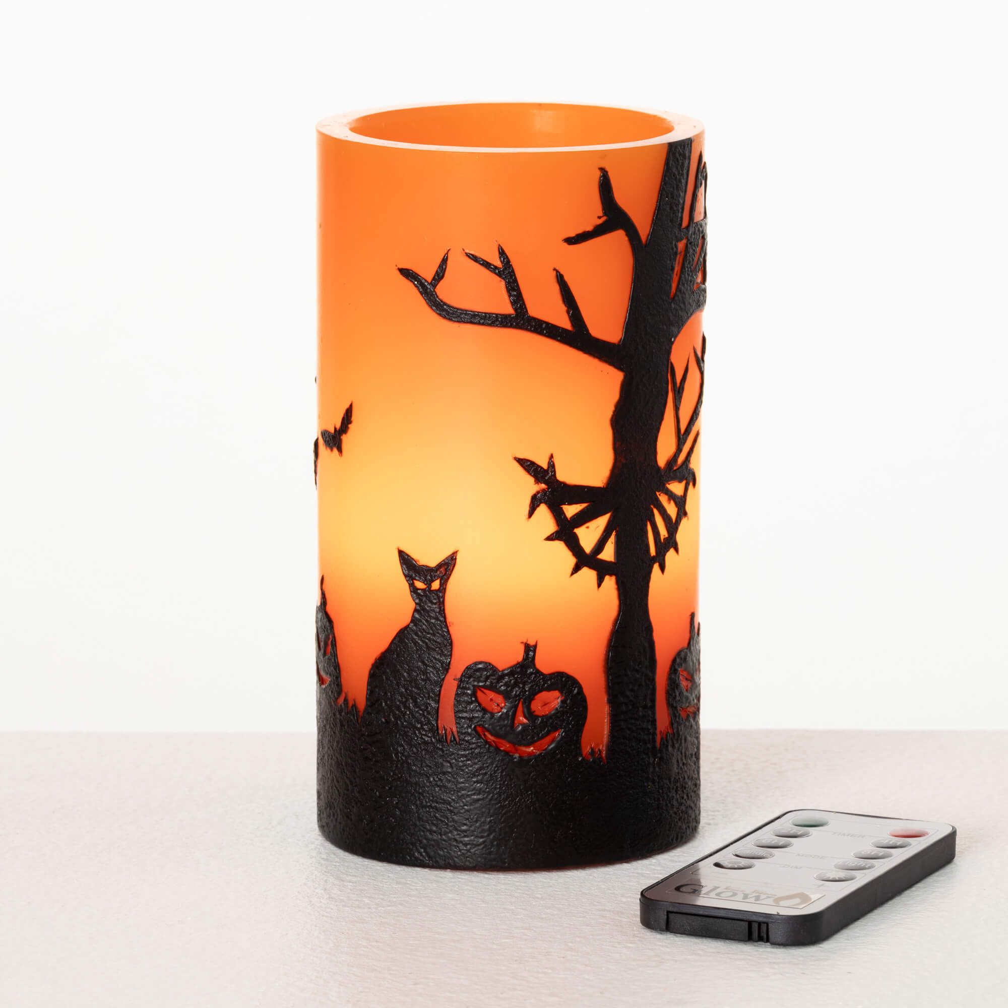 LED HALLOWEEN PILLAR CANDLE