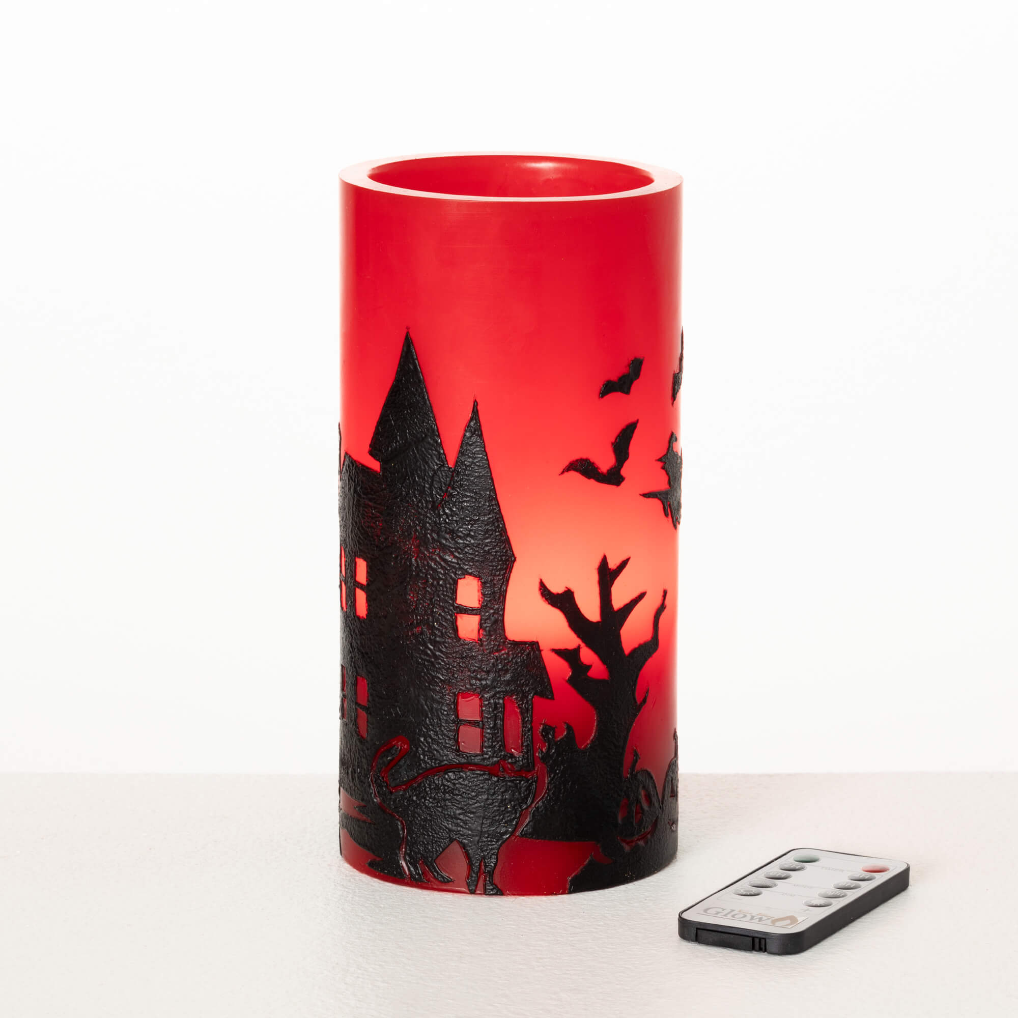 LED RED HALLOWEEN CANDLE