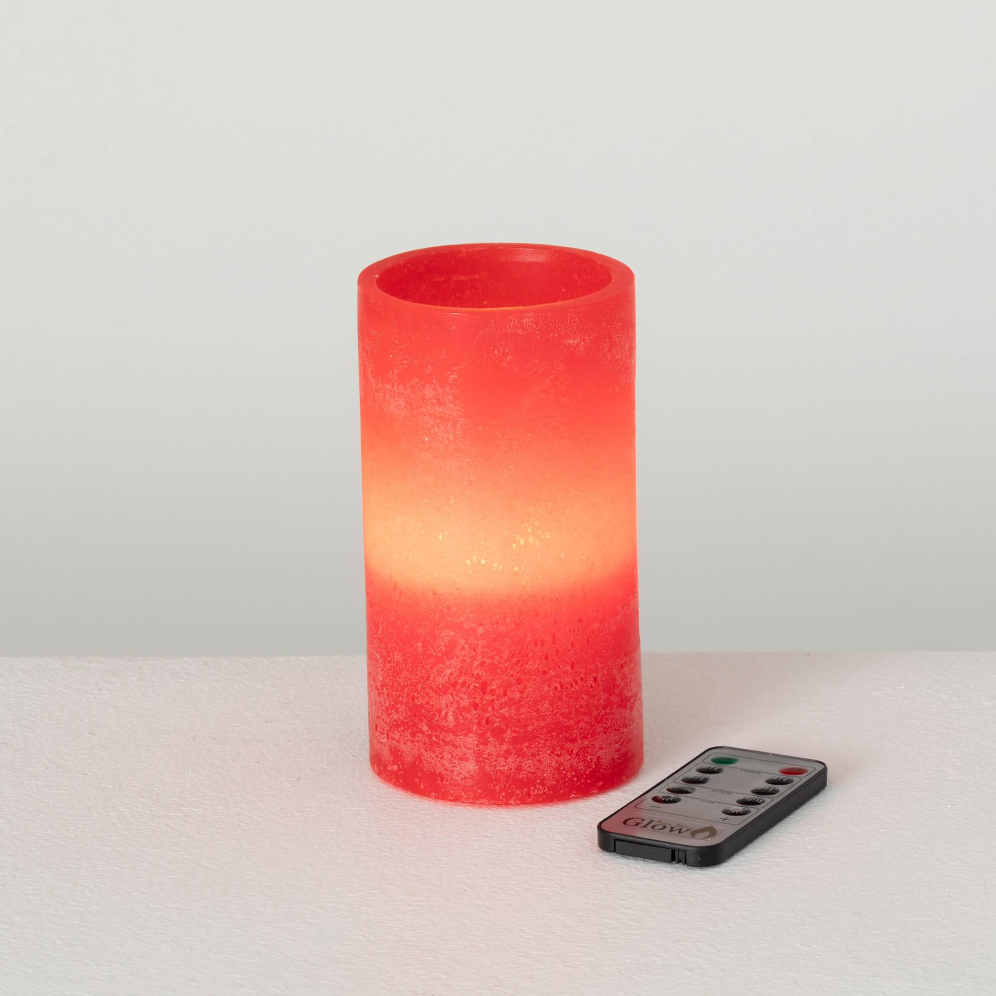 TIMBER LED GLOW CANDLE - BERRY