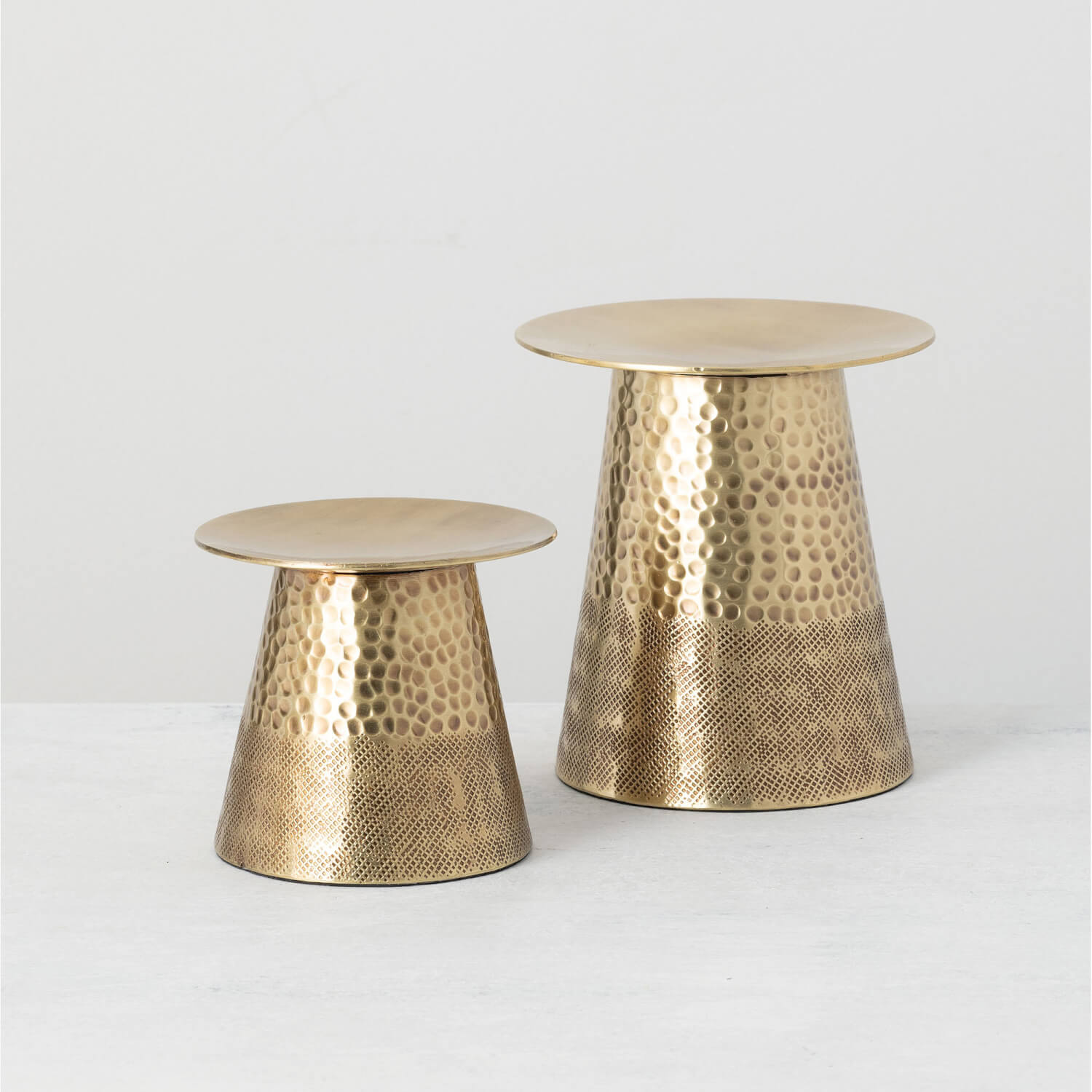 PILLAR CANDLE HOLDER Set 2