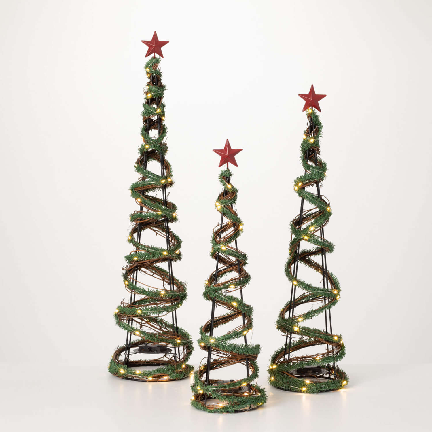 TALL METAL VINE TREE SET OF 3