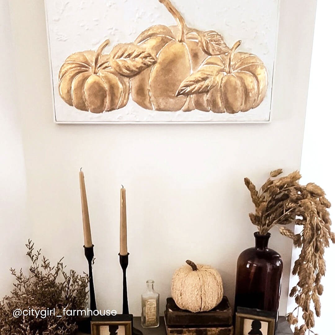 Wholesale Pumpkin Wall Decor, Home Decor Gold-White Wall Prints