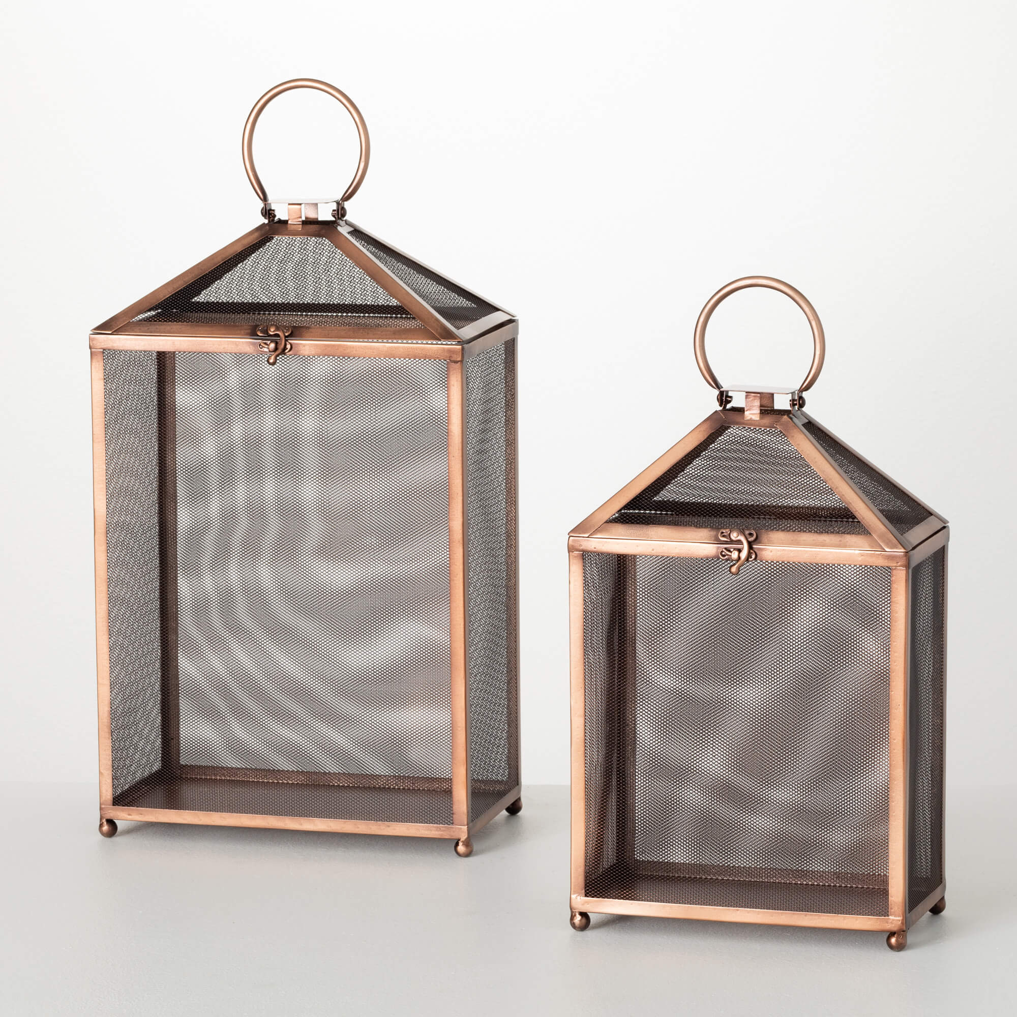 OUTDOOR COPPER SCREEN LANTERNS