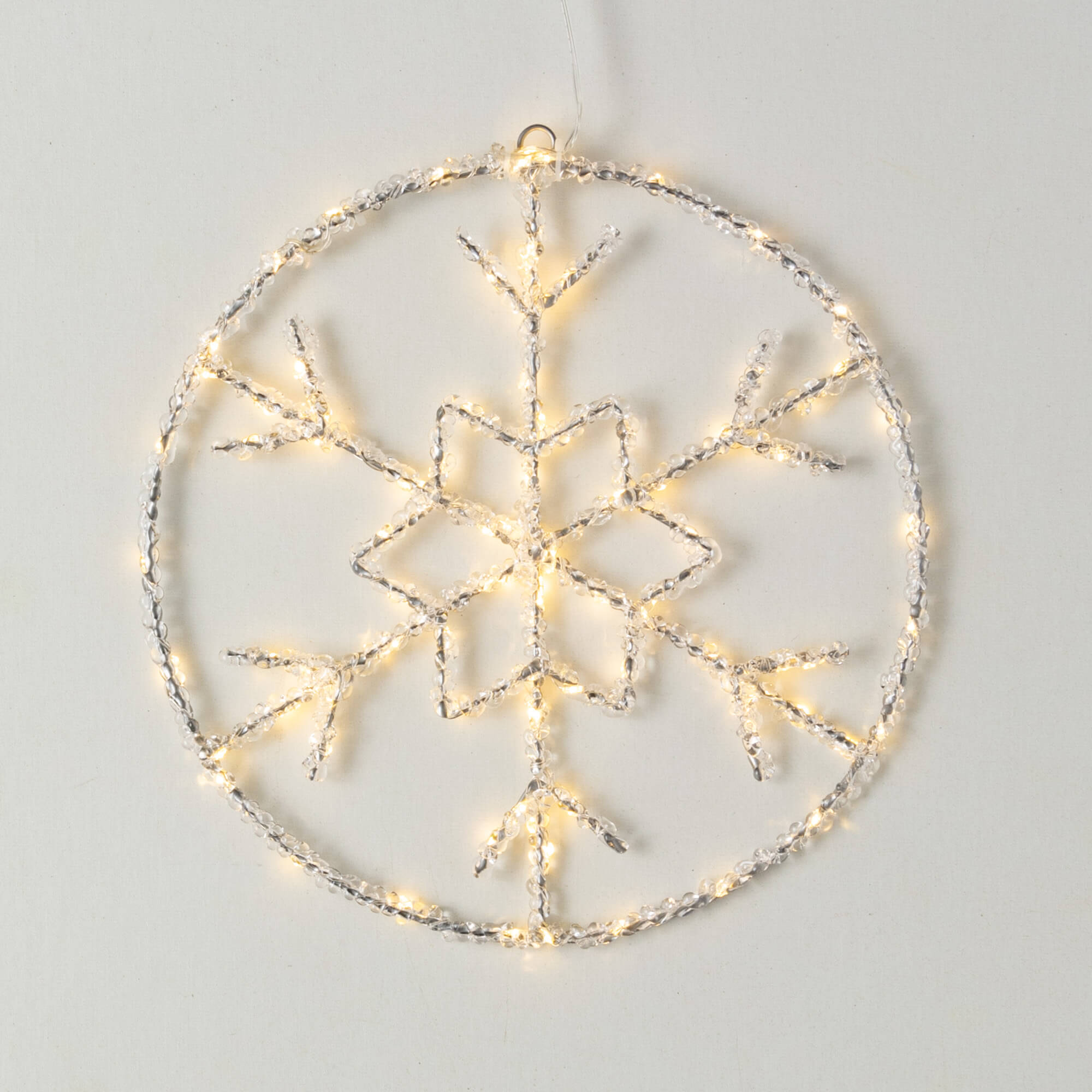 LIGHTED SNOWFLAKE CIRCLE