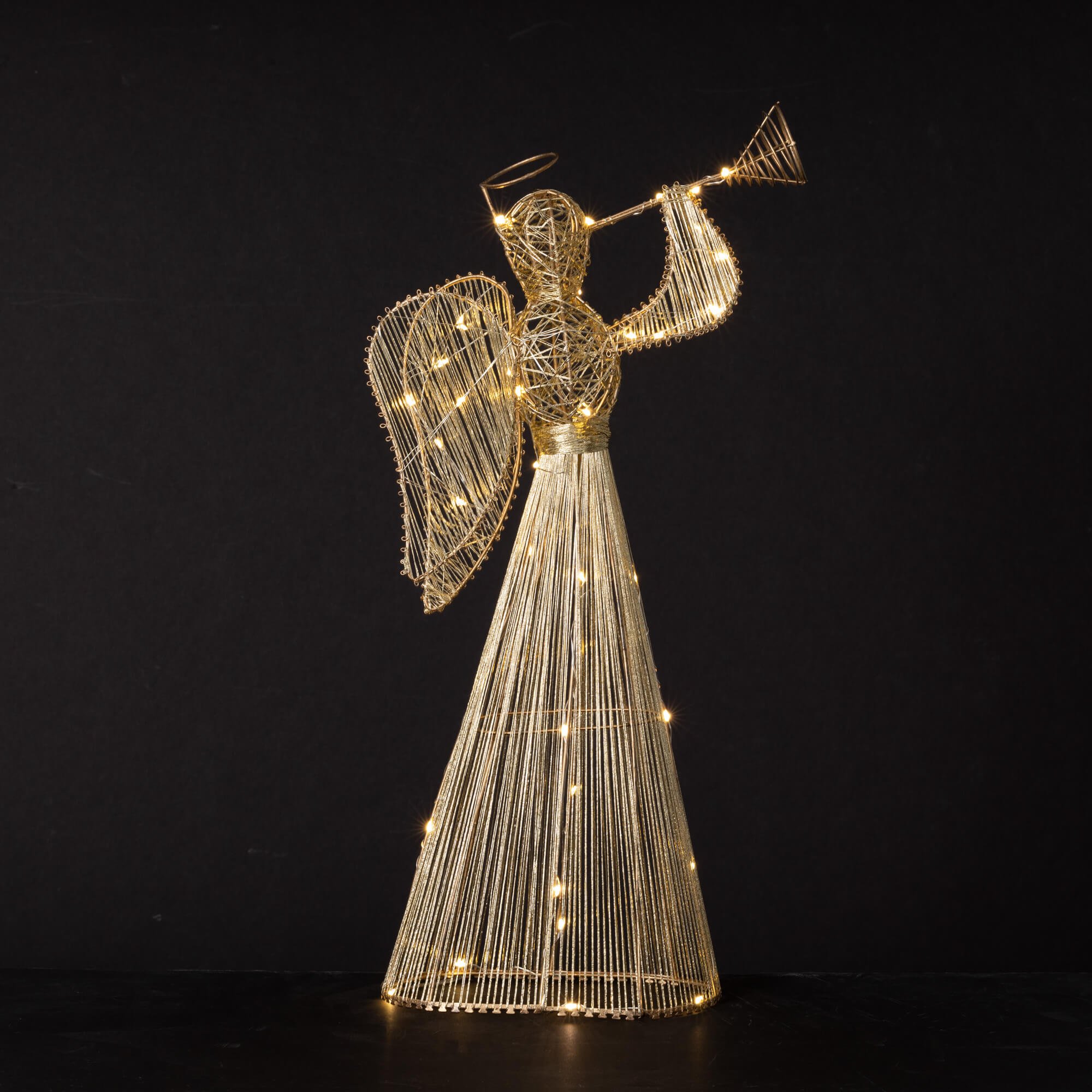 LARGE LIGHTED GOLD ANGEL