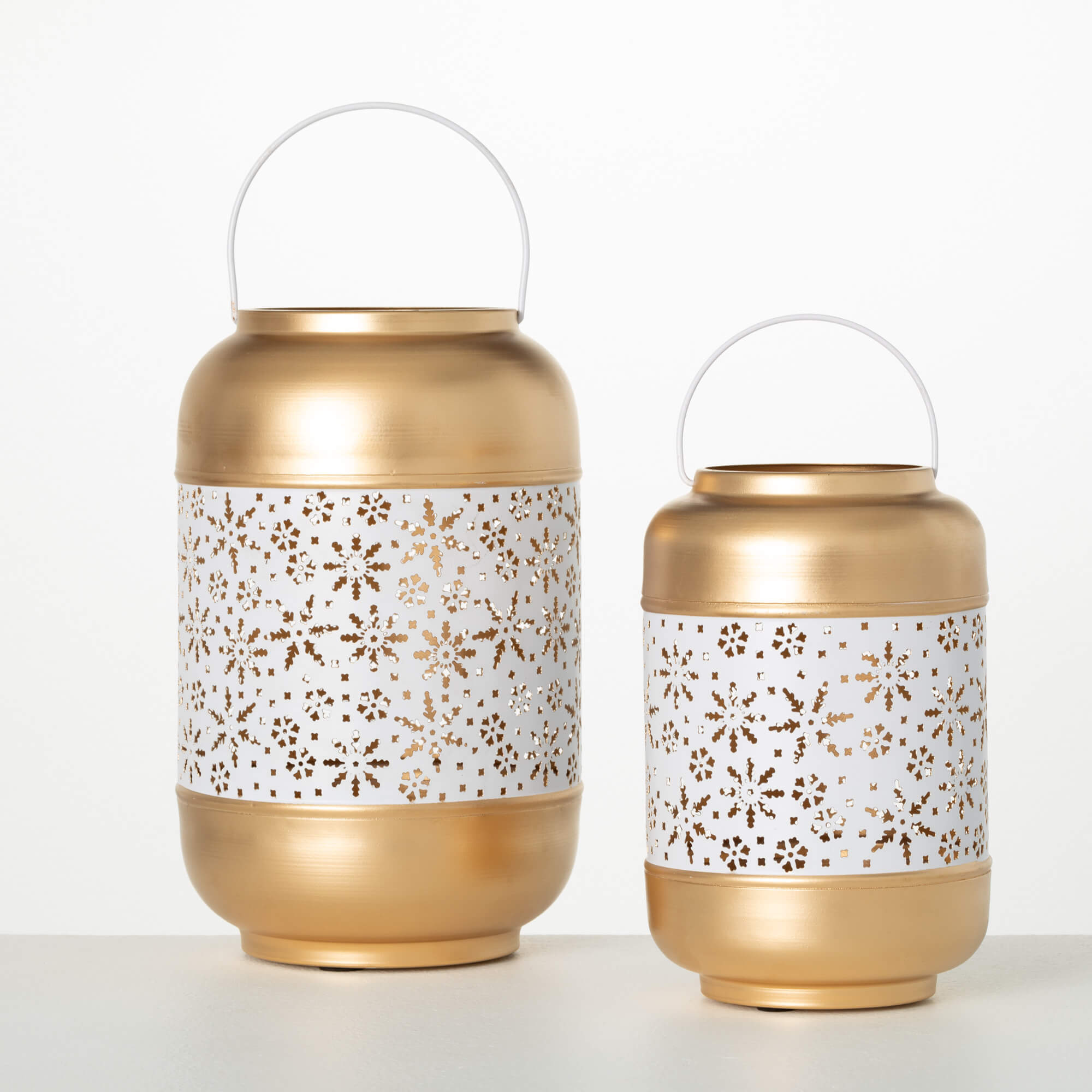 SNOWFLAKE LANTERN Set 2