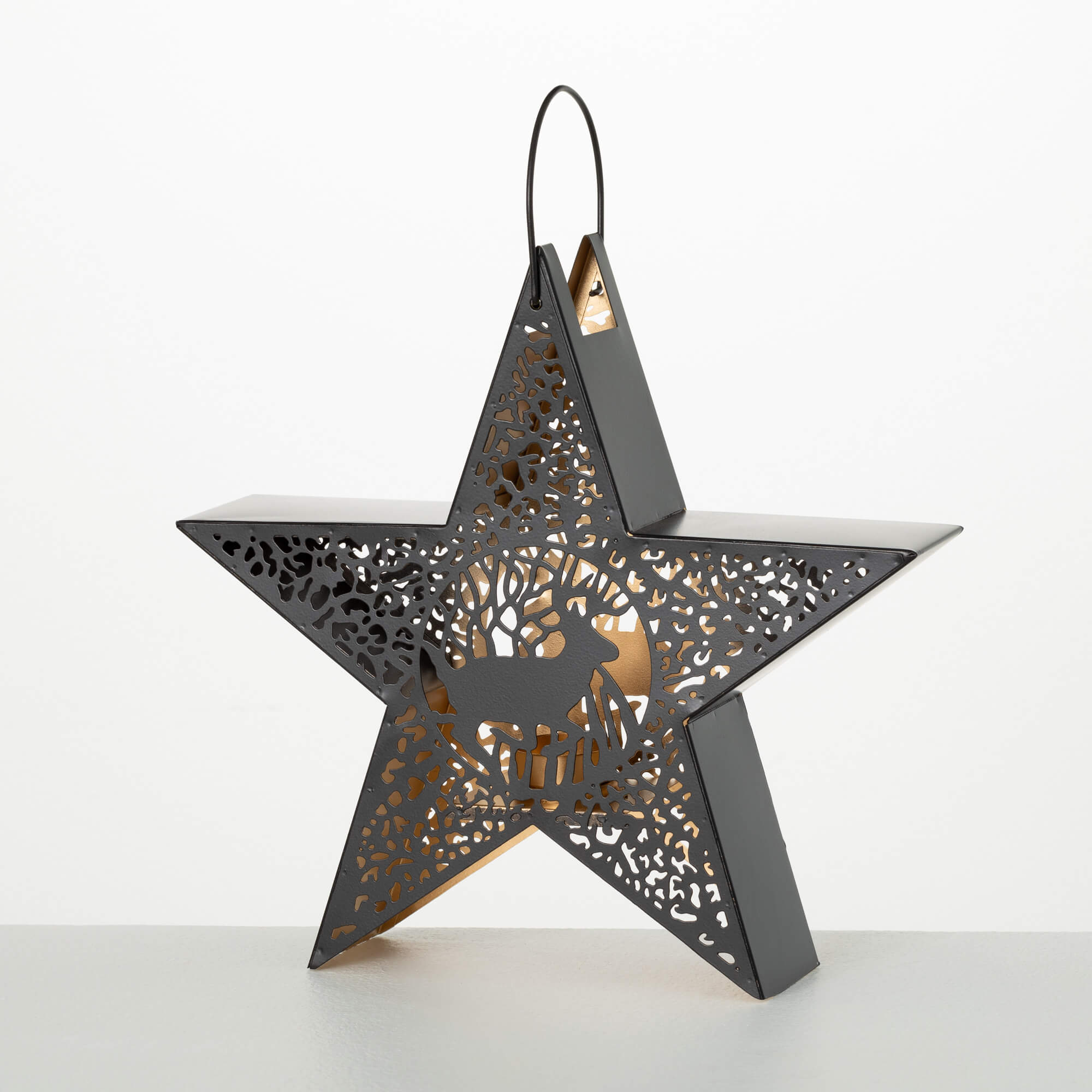 STAR DEER HANGING LANTERN