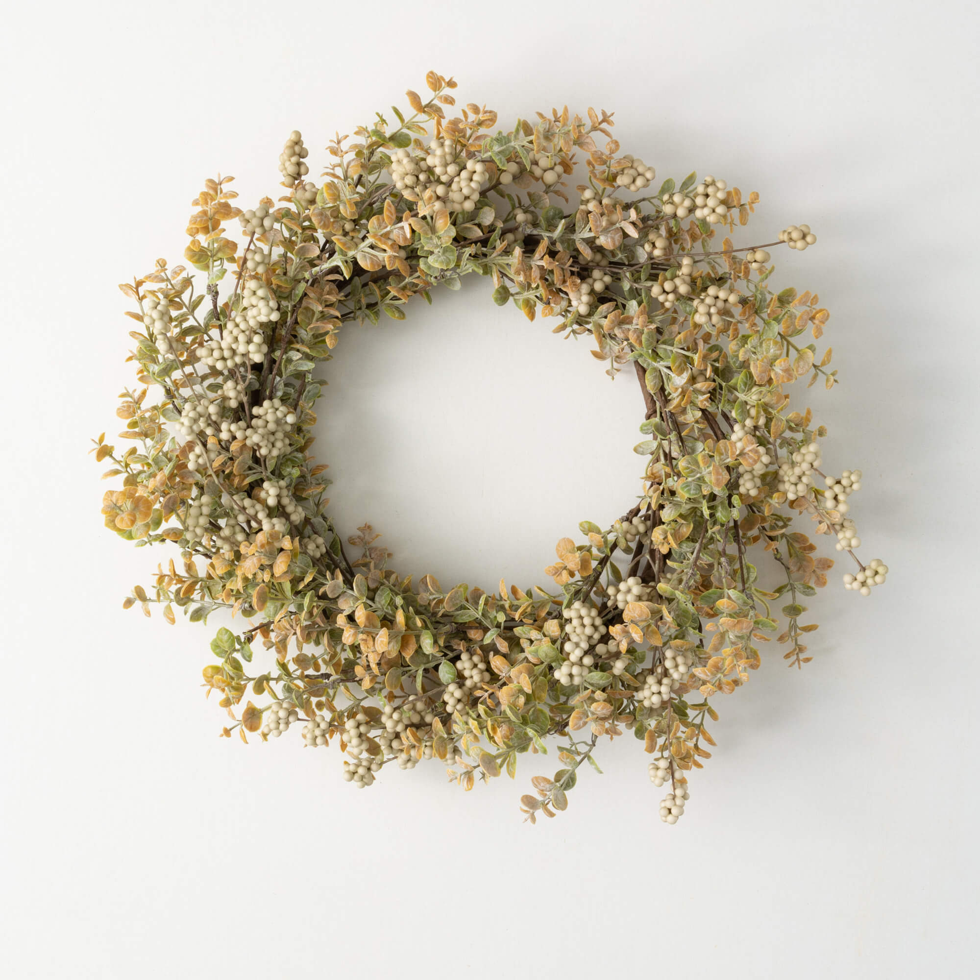 SPRING MINI LEAF BERRY WREATH