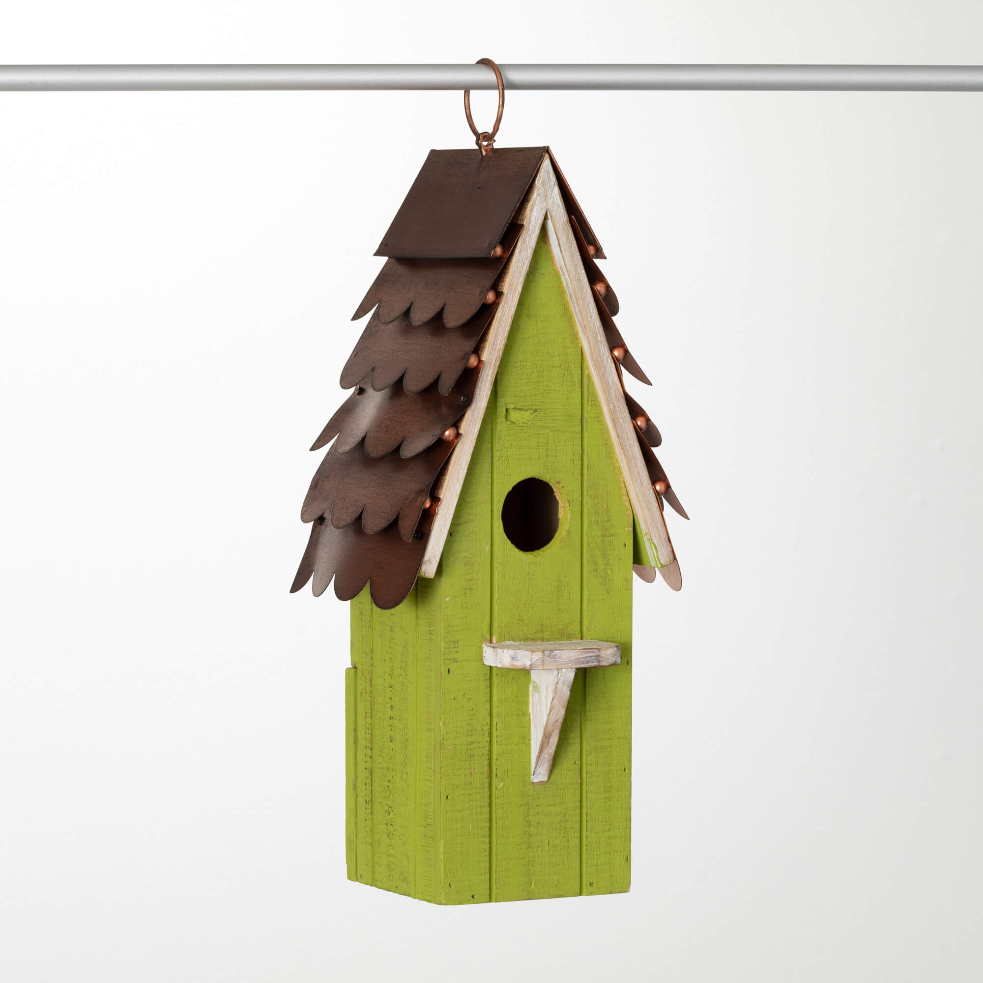 GREEN COPPER ROOF BIRDHOUSE