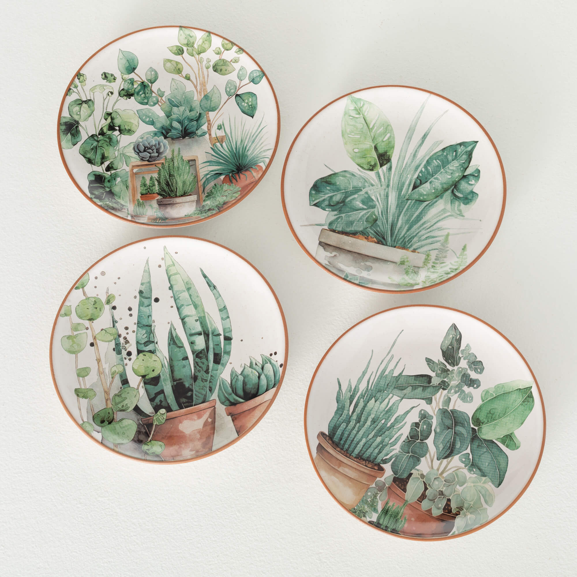 PLANT LOVERS PLATE Set 4
