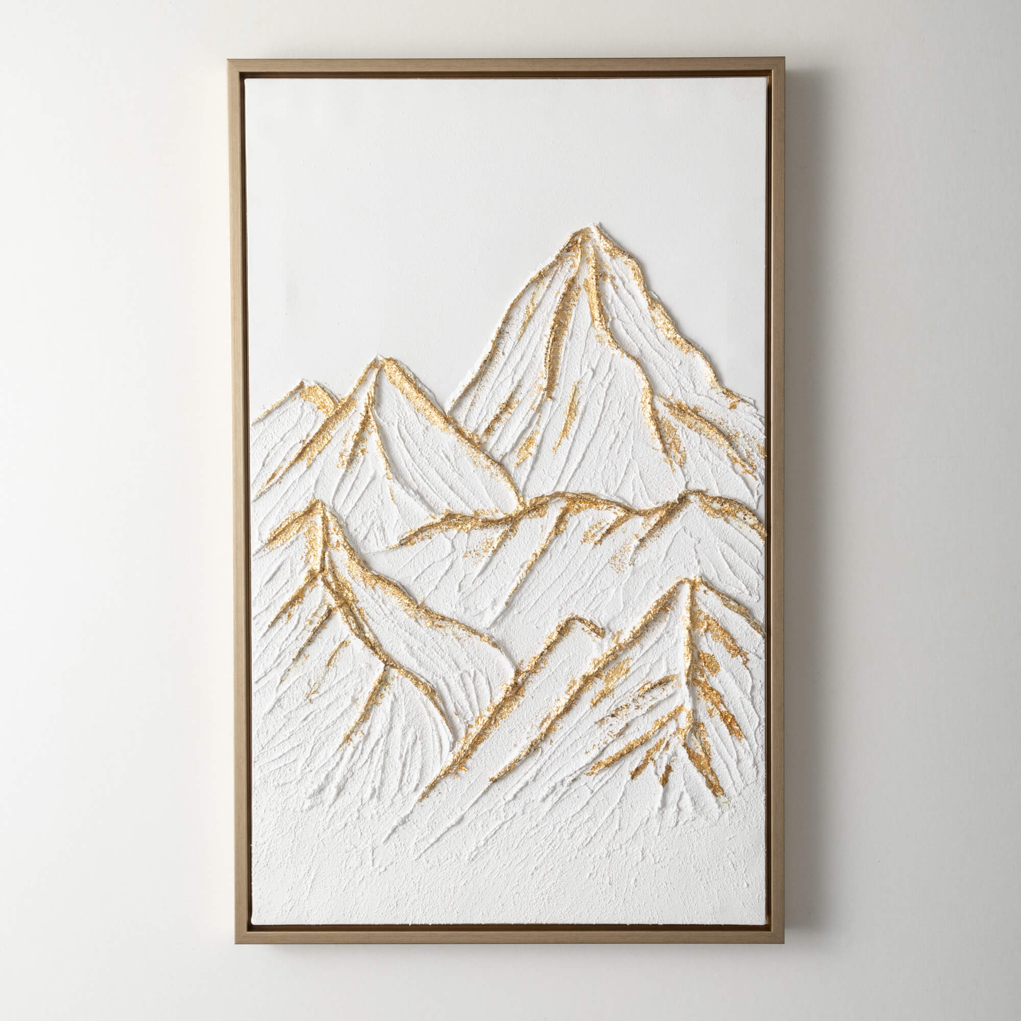 EMBOSSED MOUNTAINS WALL ART