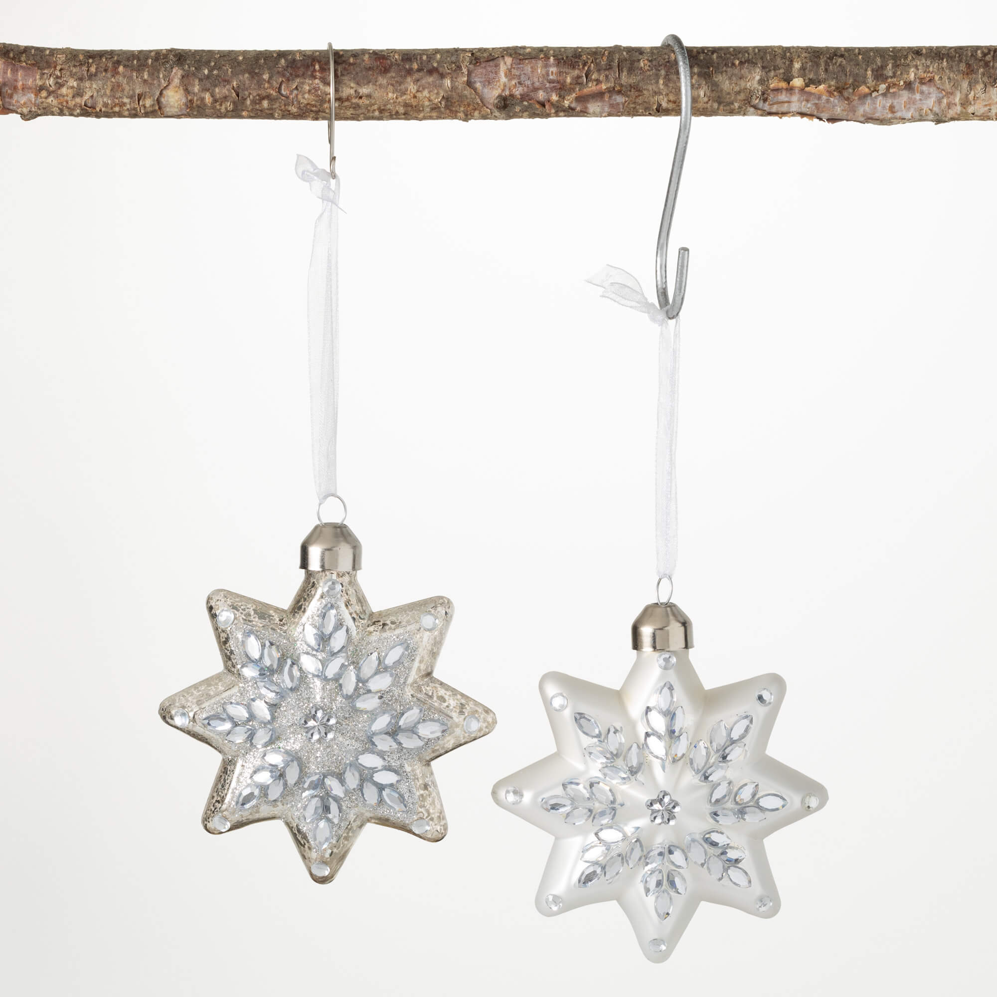 SNOWFLAKE ORNAMENT SET OF 2