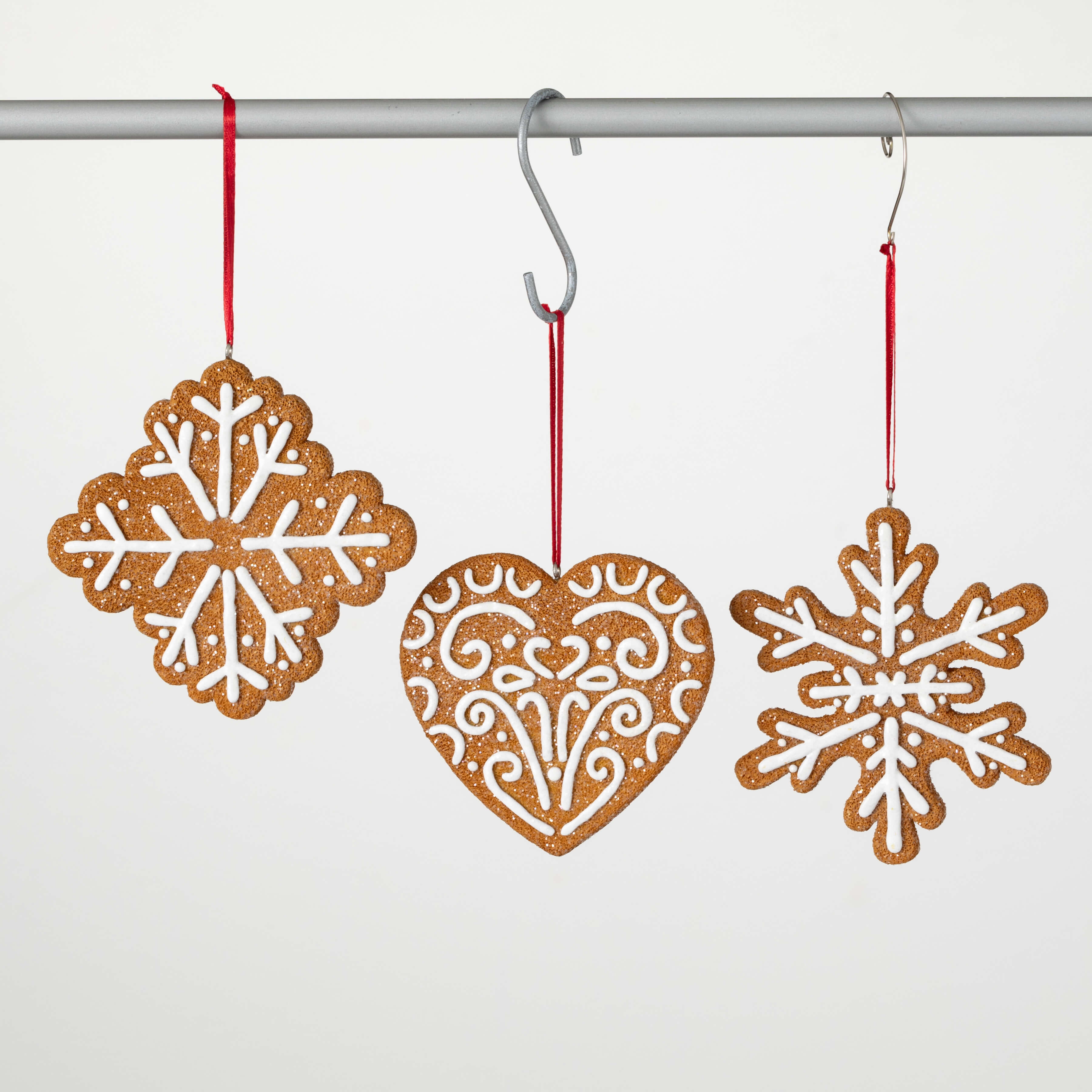 FROSTED GINGERBREAD ORNAMENTS