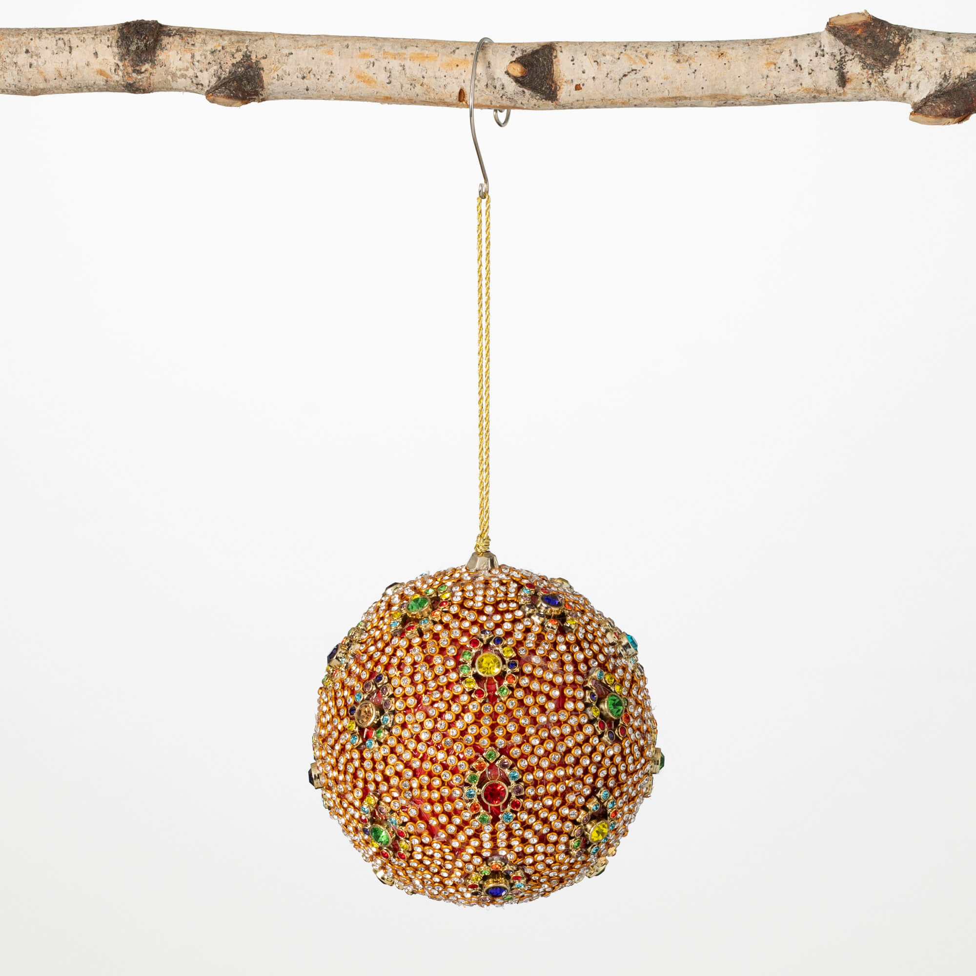 JEWELED BALL ORNAMENT