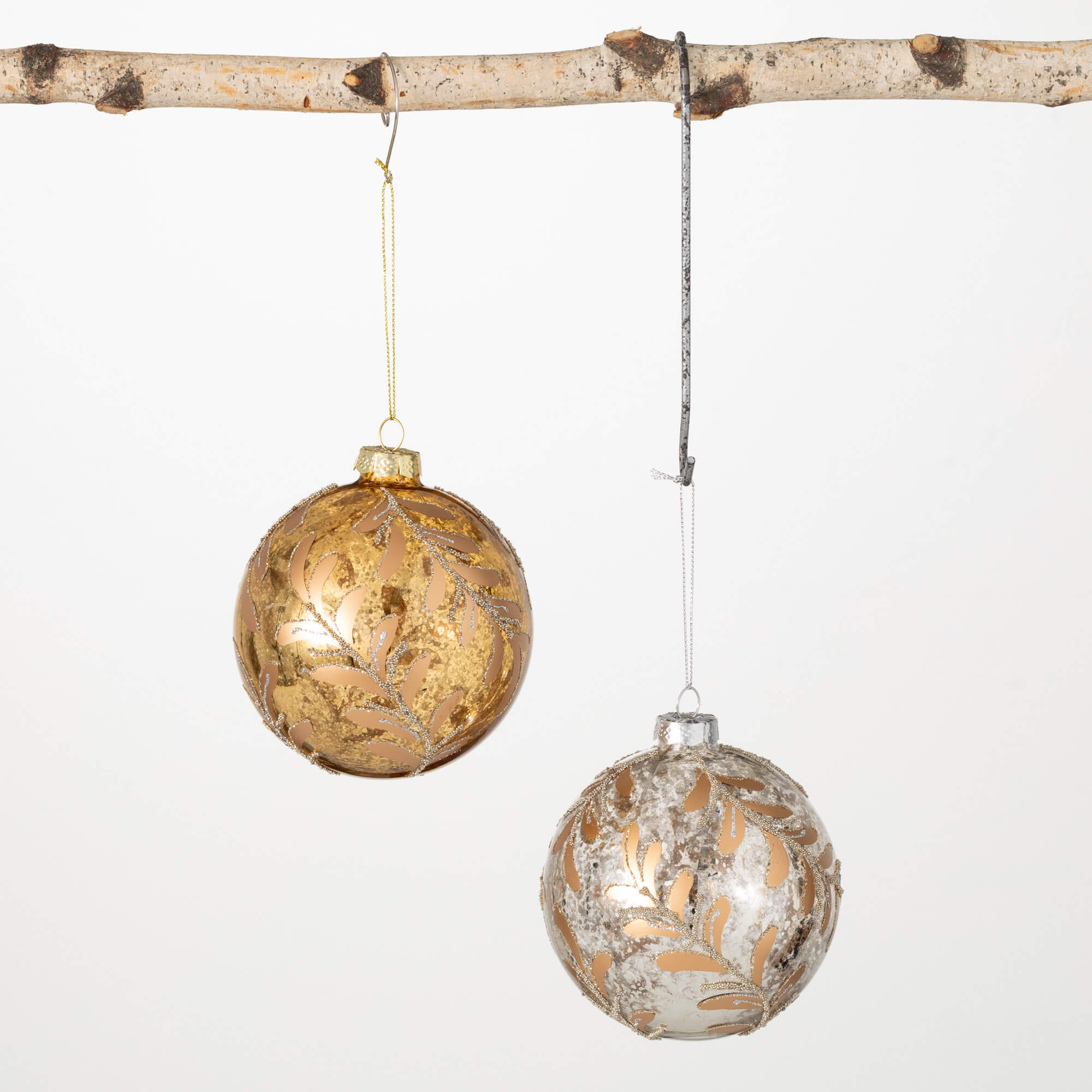 METALLIC BOTANICAL ORNAMENTS 2