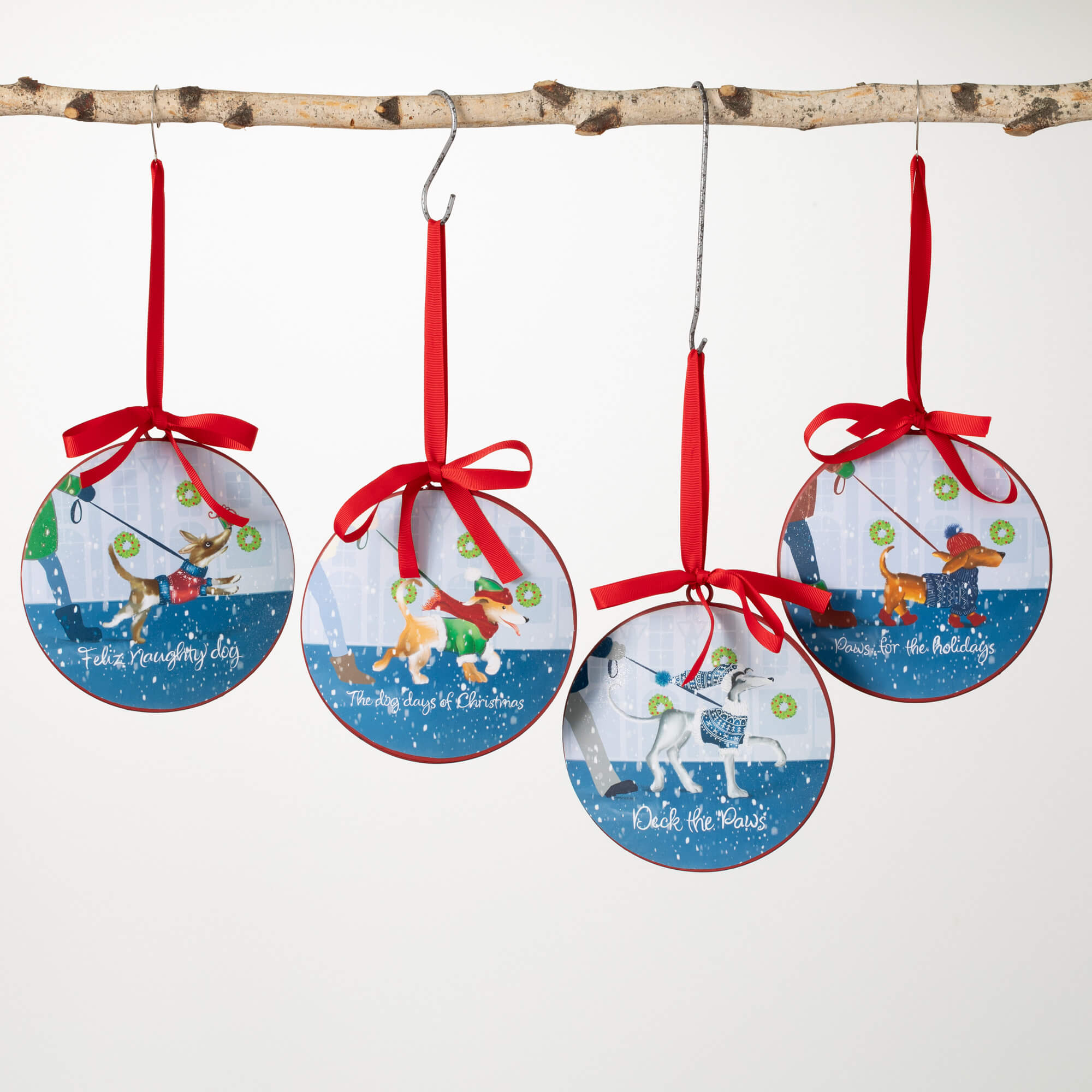 DOG ORNAMENT Set 4