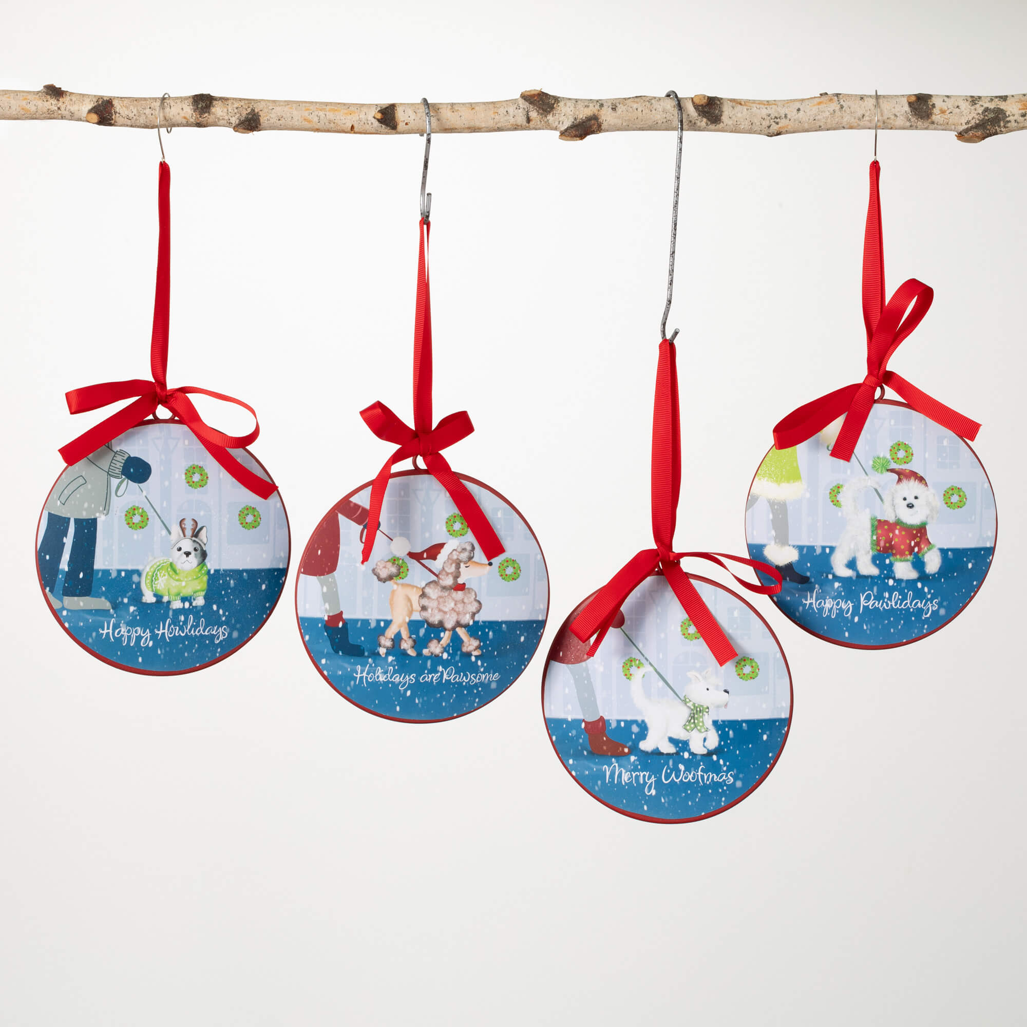 DOG ORNAMENT Set 4