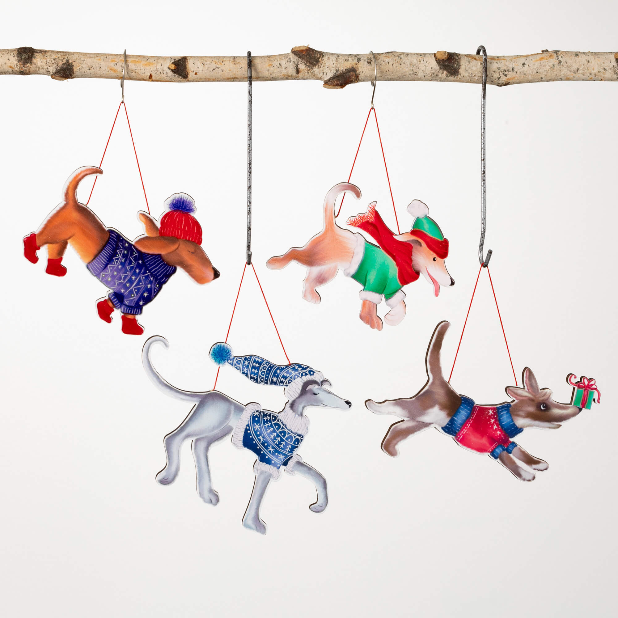 DOG ORNAMENT Set 4