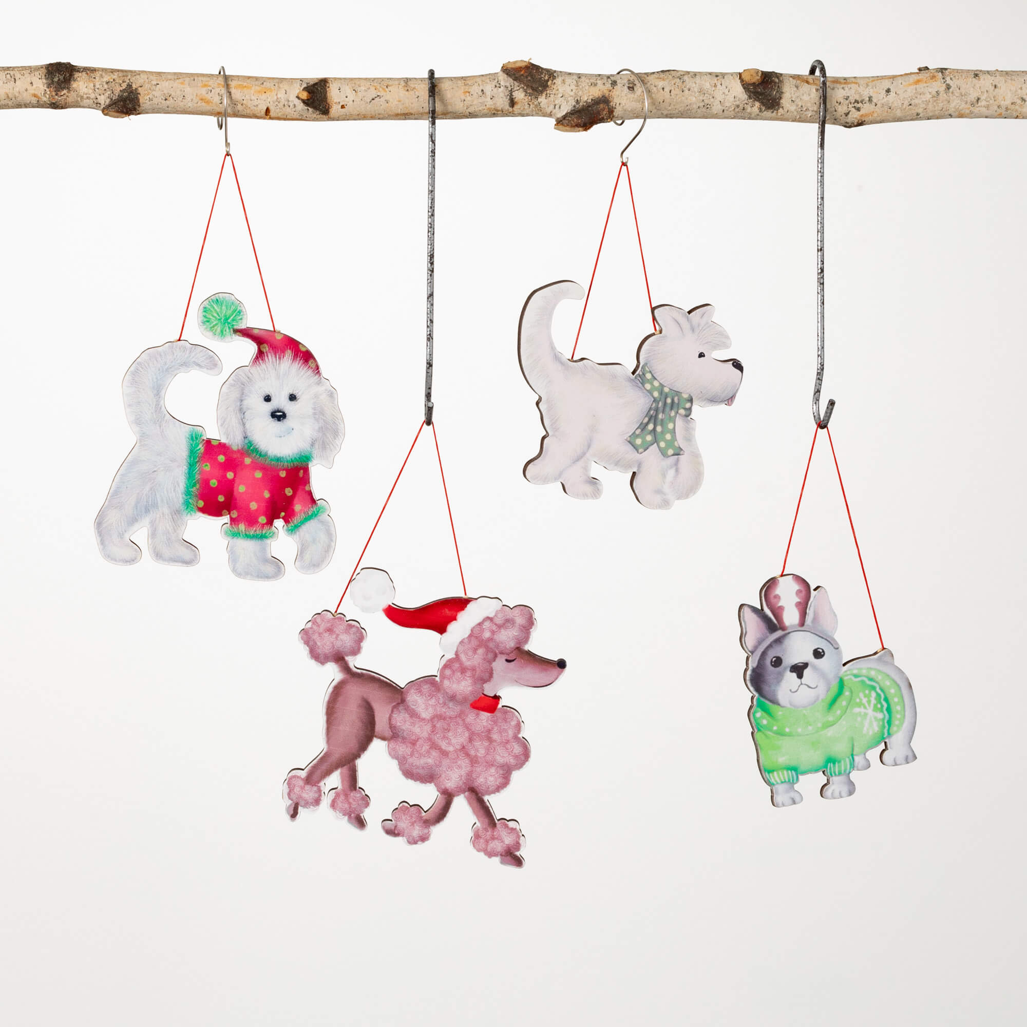 DOG ORNAMENT Set 4